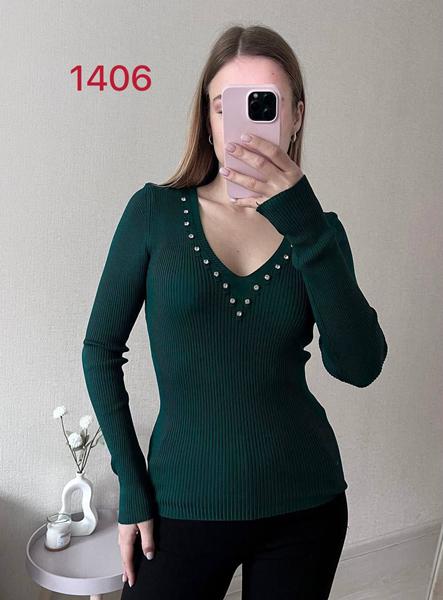 Свитер FSN (42-46) 1406 green (деми)