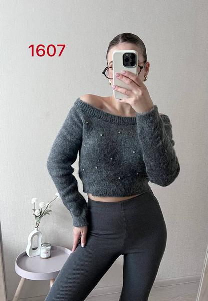 Свитер FSN (42-46) 1607 d.grey (деми)