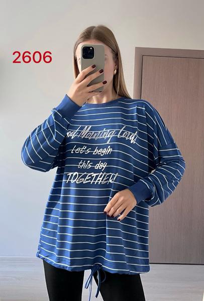 Свитер FSN (48-54) 2606 blue (деми)