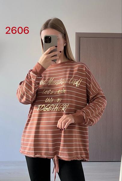 Свитер FSN (48-54) 2606 brown (деми)