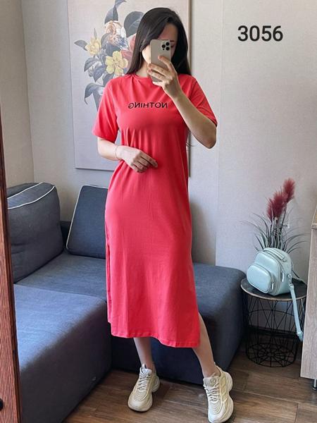 Платье FSN (44-48) 3056 red (лето)