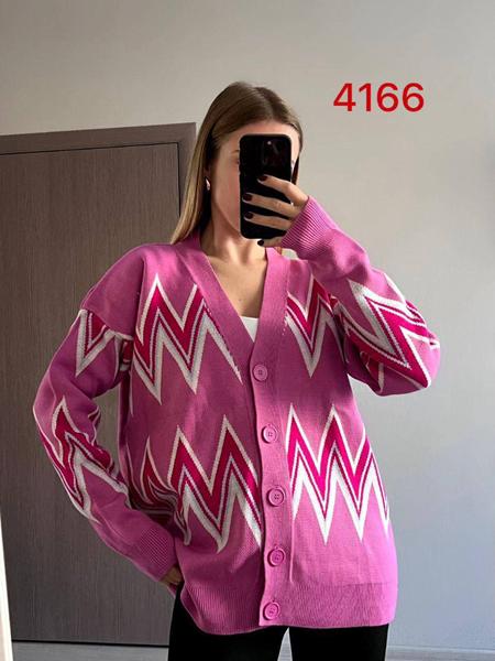 Кофта FSN (46-52) 4166 d.pink (деми)