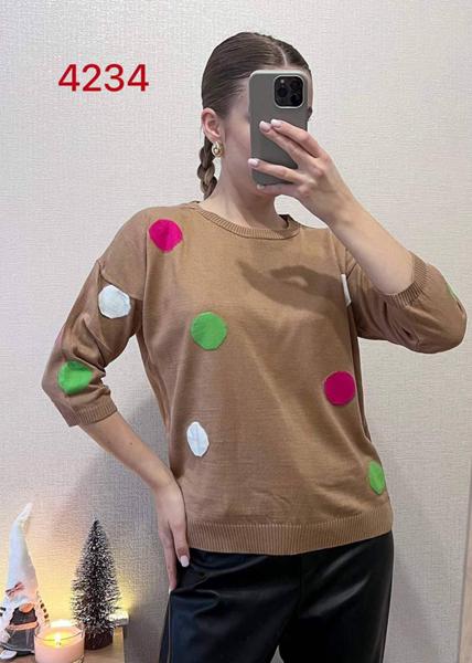 Свитер FSN (42-46) 4234 brown (деми)