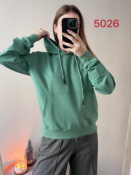 Худи FSN (42-48) 5026 green (деми)