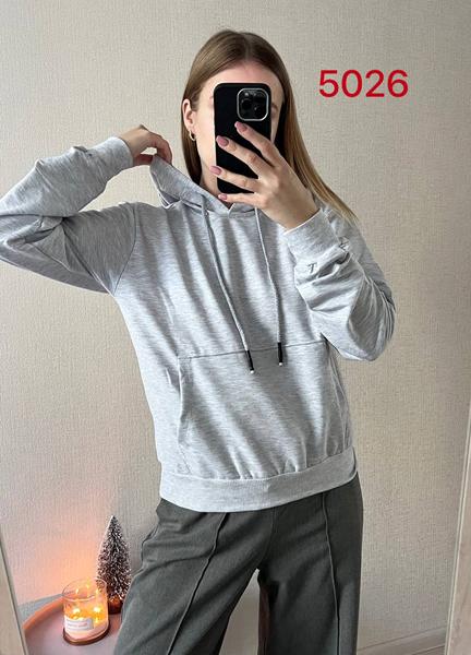 Худи FSN (42-48) 5026 grey (деми)