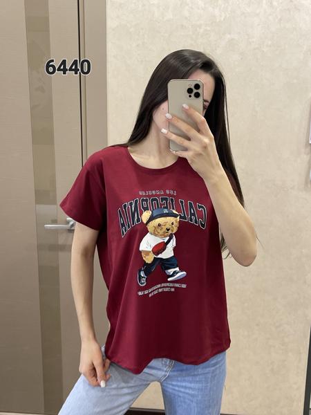 Футболка FSN (46-52) 6440 wine (лето)