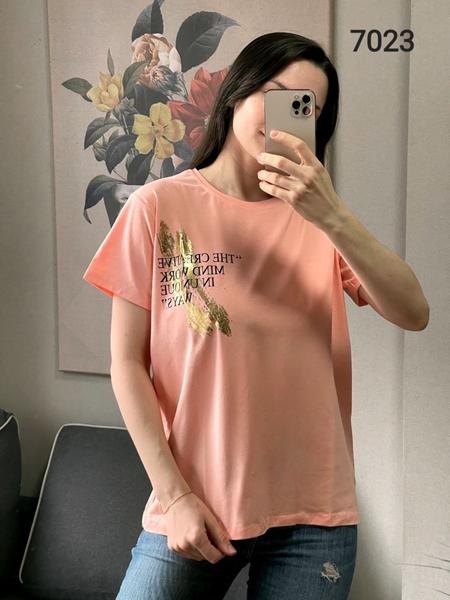 Футболка FSN (42-48) 7023 peach (лето)
