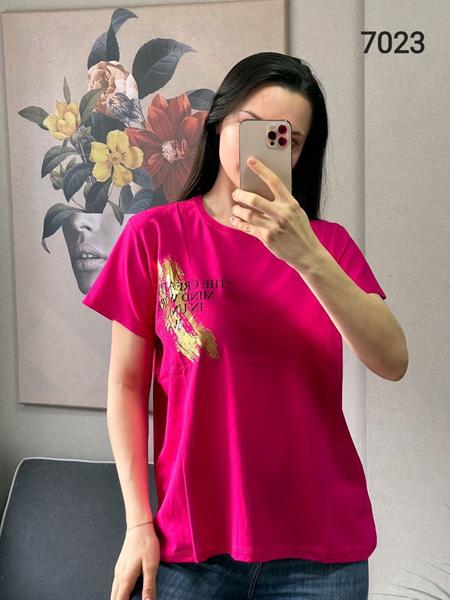 Футболка FSN (42-48) 7023 pink (лето)