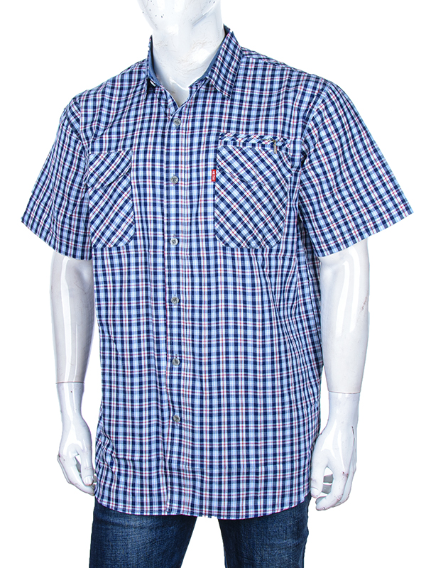 Рубашка Logaster (XL-5XL) A703-5 blue (лето)