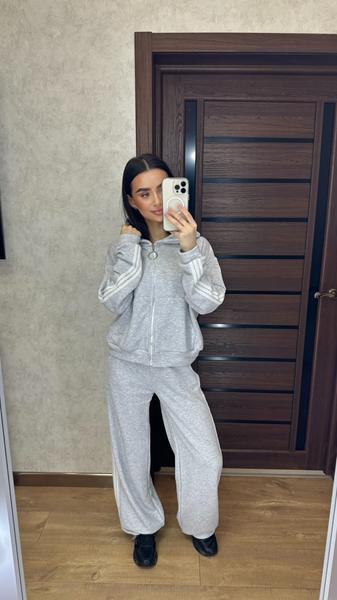 Костюм спорт Valentina (42-56) 033-034 l.grey (деми)