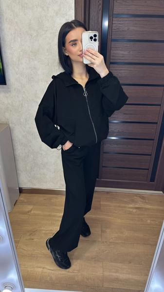 Костюм спорт Valentina (42-52) 108 black (деми)