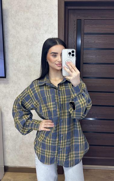 Рубашка Valentina (42-48) 6 blue (деми)