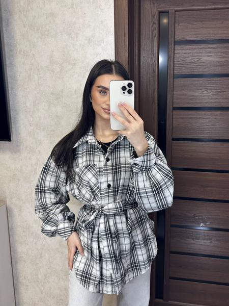 Рубашка Valentina (42-52) 8 l.grey (деми)