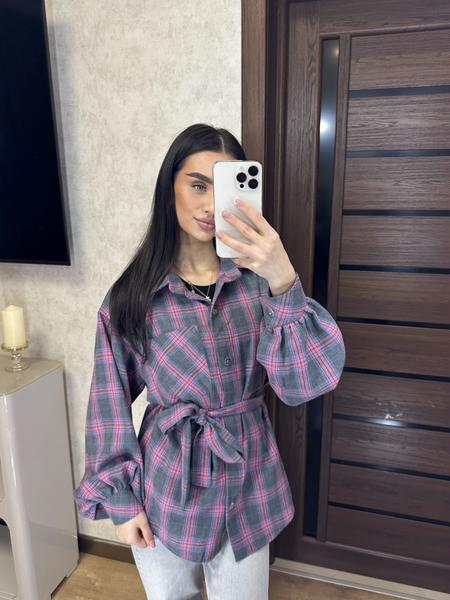 Рубашка Valentina (42-52) 8 pink (деми)