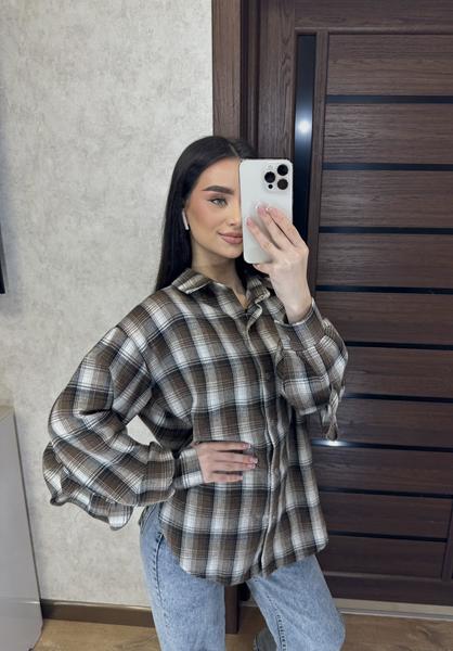 Рубашка Valentina (42-50) 9 brown (деми)