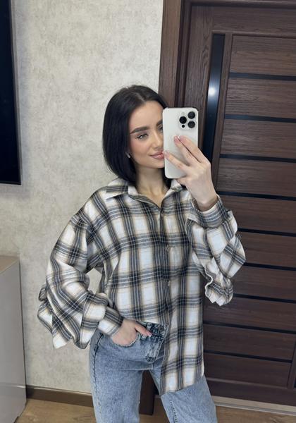 Рубашка Valentina (42-50) 9 grey (деми)