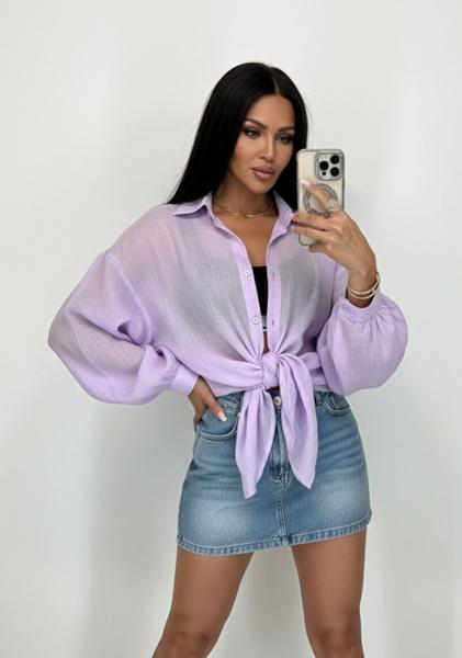 Рубашка Lora (one size) LR1006 lilac (деми)