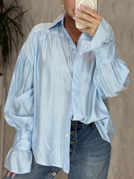 Рубашка Lora (44-46) LR1011 l.blue (деми)