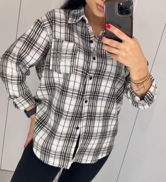 Рубашка Lora (44-48) LR1024 white (деми)