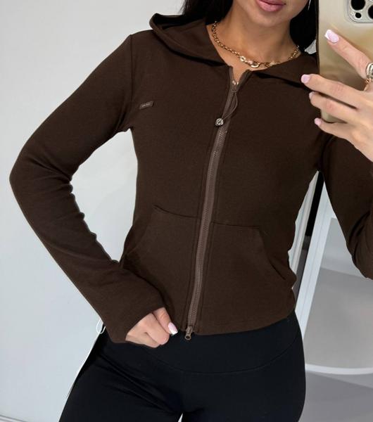 Кофта Lora (42-48) LR1044 brown (деми)