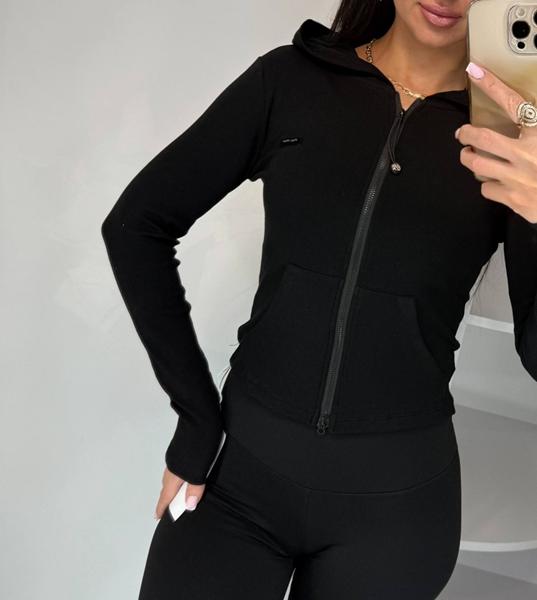 Кофта Lora (42-48) LR1051 black (деми)