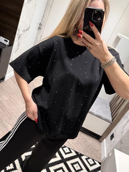 Футболка Lora (one size) LR1066 black (лето)