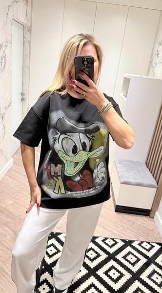 Футболка Lora (one size) LR1067 black (лето)