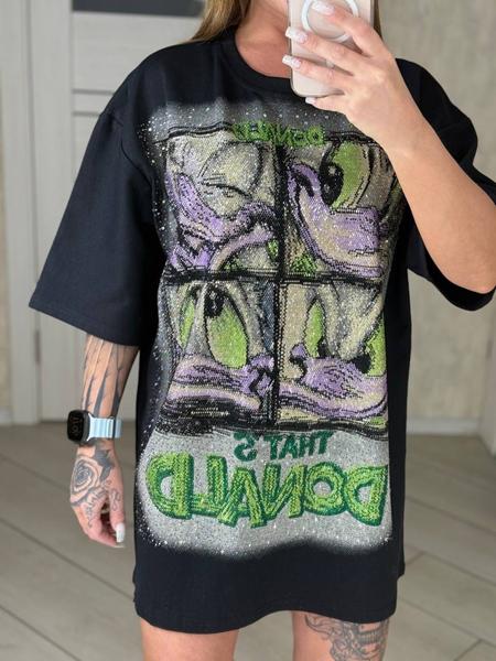 Футболка Lora (one size) LR1083 black (лето)