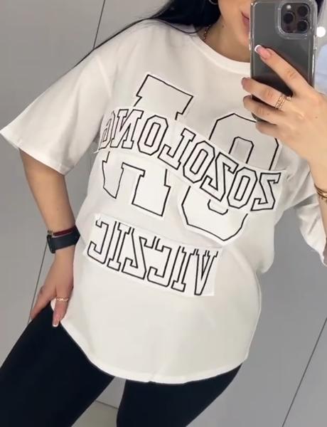 Футболка Lora (one size) LR1092 white (лето)