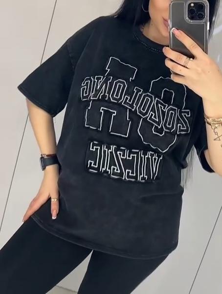 Футболка Lora (one size) LR1094 black (лето)