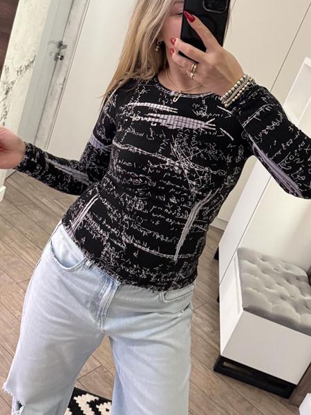 Свитер Lora (42-48) LR1099 black (деми)