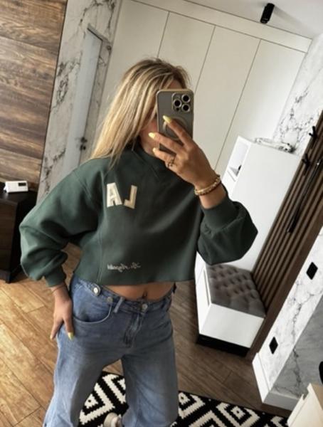 Свитер Lora (42-48) LR1103 green (деми)