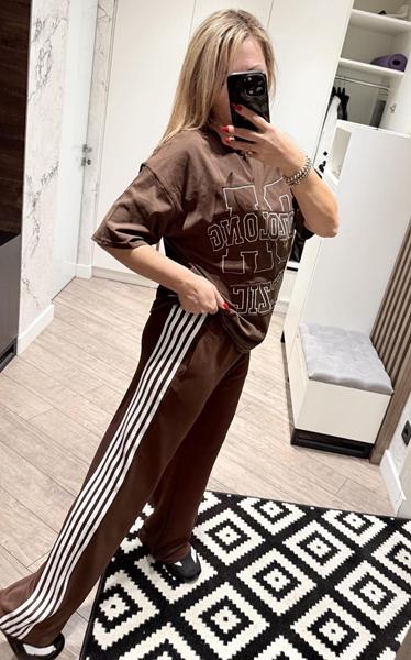 Костюм спорт Lora (one size) LR1115 brown (лето)