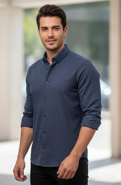 Рубашка Mary Poppins (S-2XL) 7187 d.grey (деми)