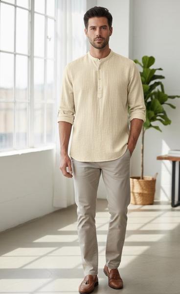 Рубашка Mary Poppins (XL-5XL) 7196 beige (деми)