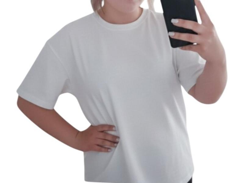 Футболка Sport style (42-52) 10 white (лето)