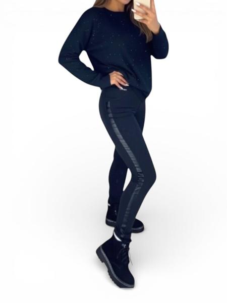 Лосины Sport style (S-XL) 546 black (деми)