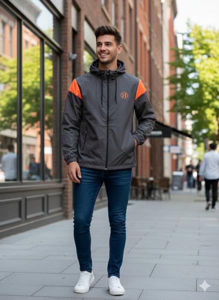 Ветровка Moranny (S-2XL) MR571 d.grey (деми)