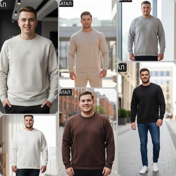 Свитер Moranny (2XL-6XL) MR589 l.grey (деми)