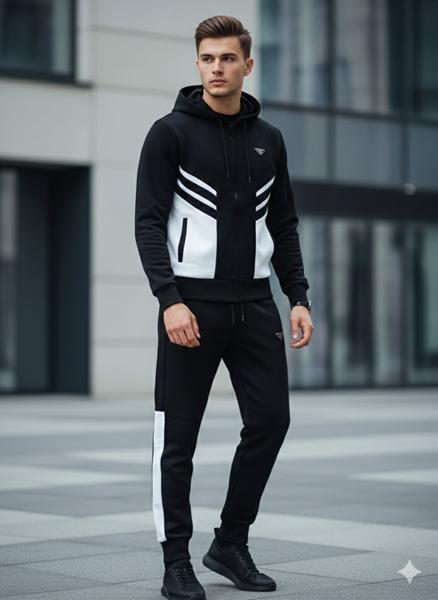 Костюм спорт Moranny (S-2XL) MR603 black (деми)