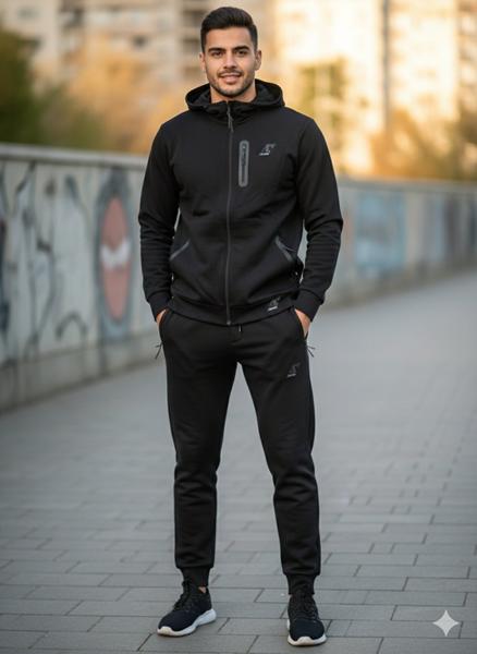 Костюм спорт Moranny (S-2XL) MR621 black (деми)