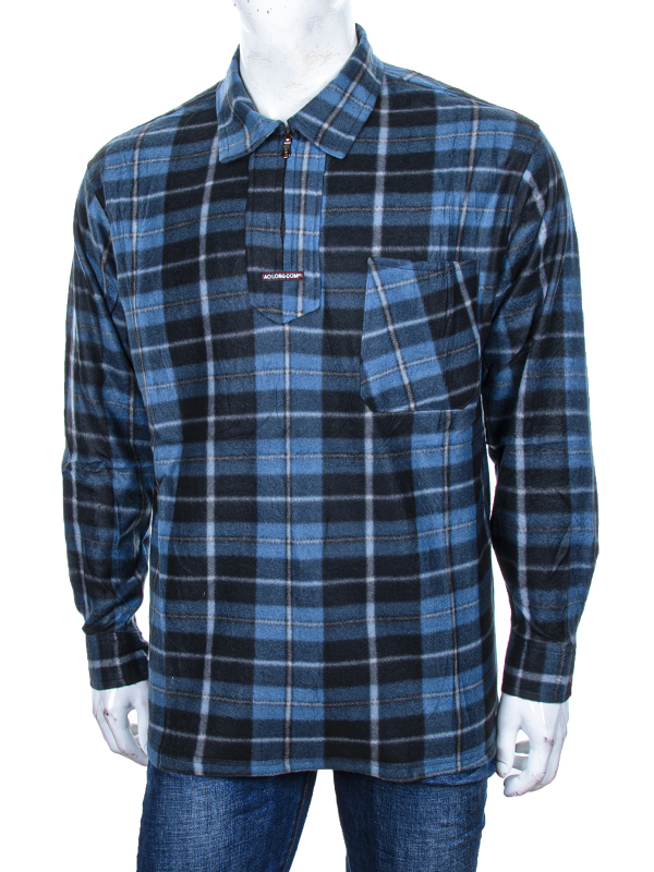 Рубашка Logaster (XL-5XL) FBS03 blue (деми)
