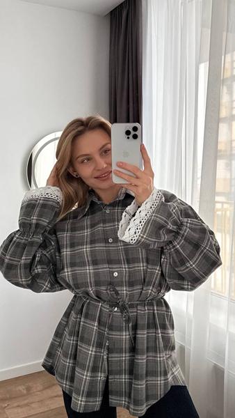 Рубашка Style Nadezhda (one size) 195 grey (деми)