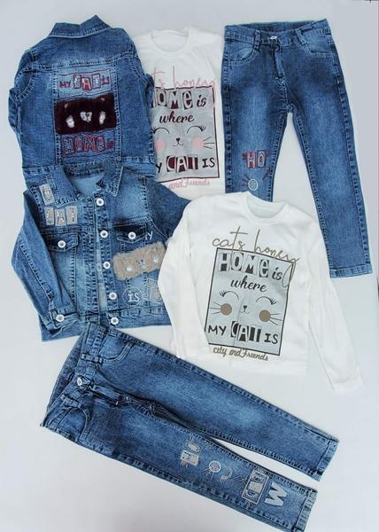 Костюм Meloria (5-8) ML3597 blue-grey (деми)