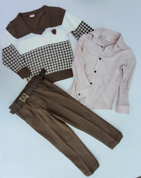 Костюм Meloria (5-8) ML3952 brown (деми)