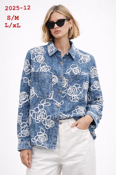 Рубашка Style Nadezhda (48-52) 2025-12 blue (деми)