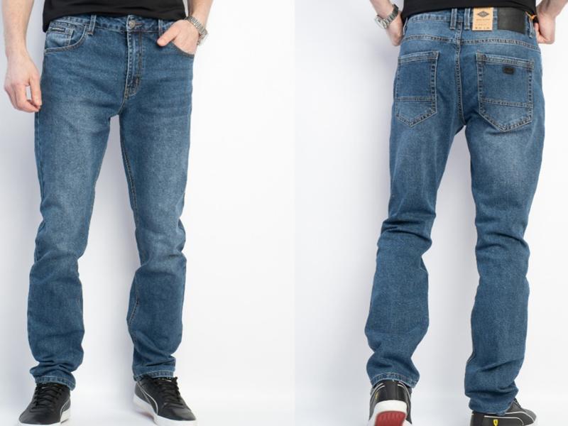 Джинсы Maxim Jeans (32-42) 6697 blue (деми)