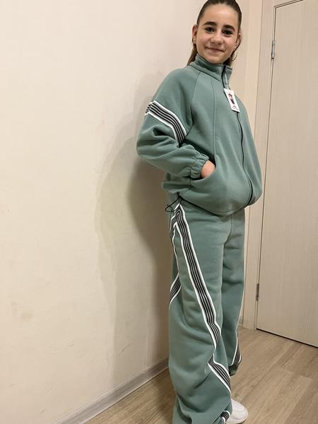 Костюм спорт Moda school (134-152) M418 green (деми)