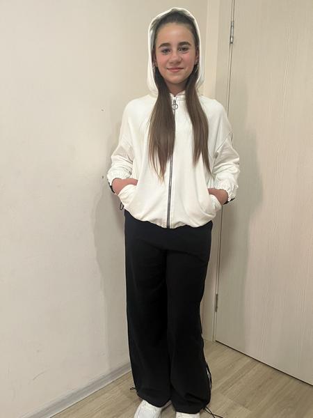 Костюм спорт Moda school (140-158) M420 white (деми)