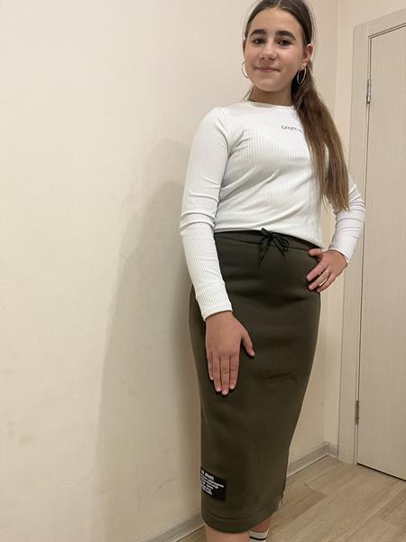 Юбка Moda school (one size) M421 khaki (деми)